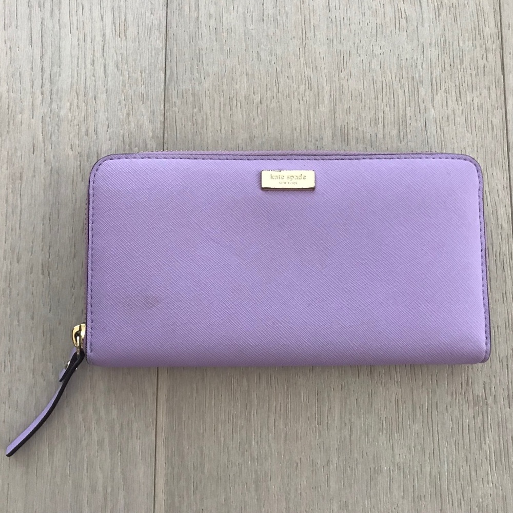 purple kate spade wallet